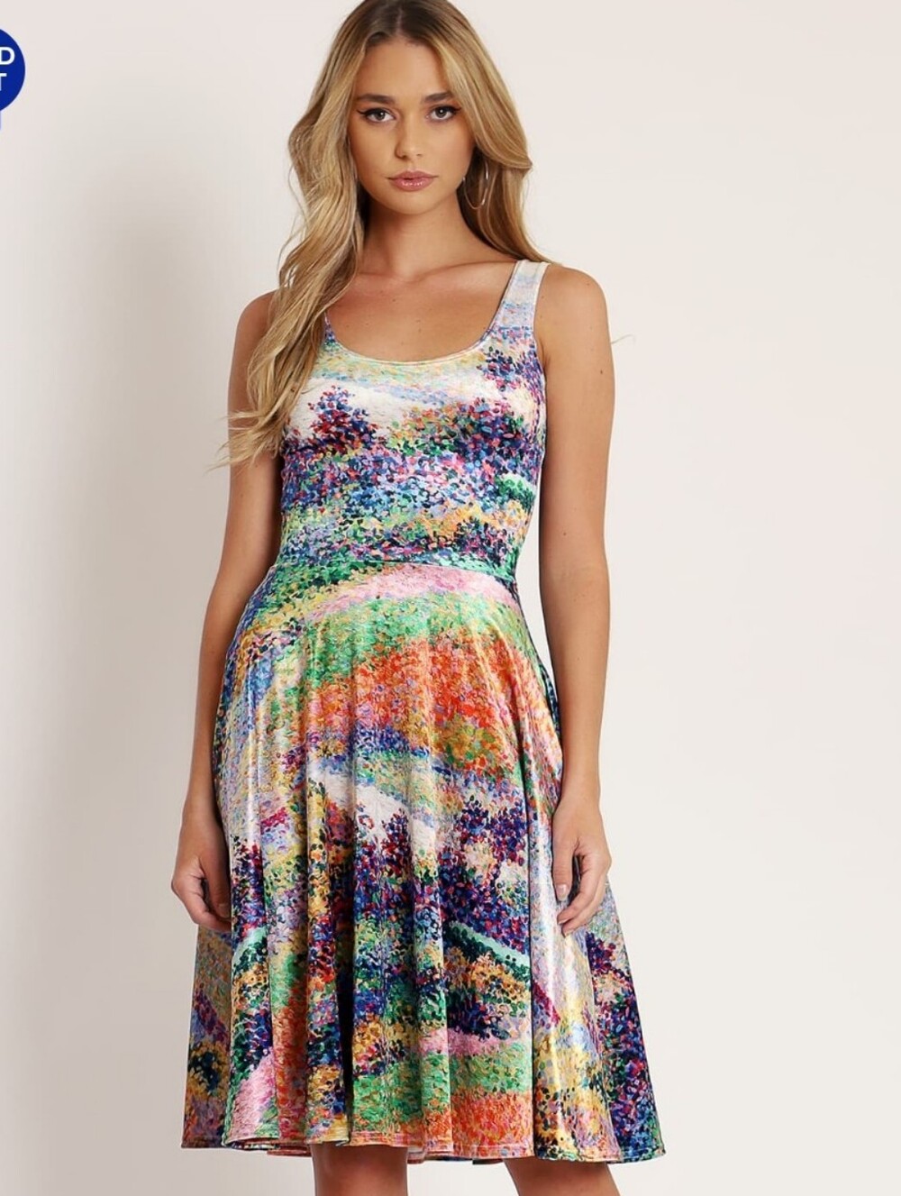 Blackmilk The Seine At Herblay Velvet Scoop Midi Dress Large NWT